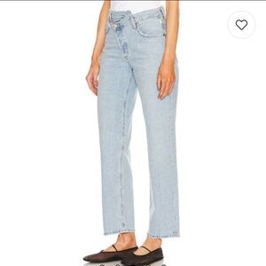 AGOLDE criss cross jeans
